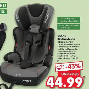 Kaufland Osann kinderautositz „lupo nero“ Angebot