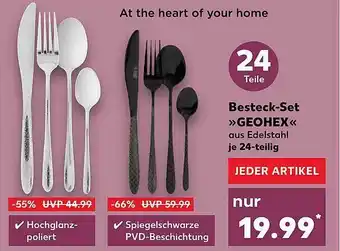 Kaufland Besteck-set „geohex“ Angebot