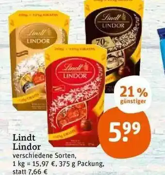 tegut Lindt lindor Angebot