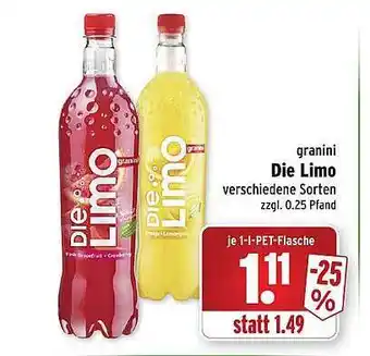 Wasgau Granini die limo Angebot