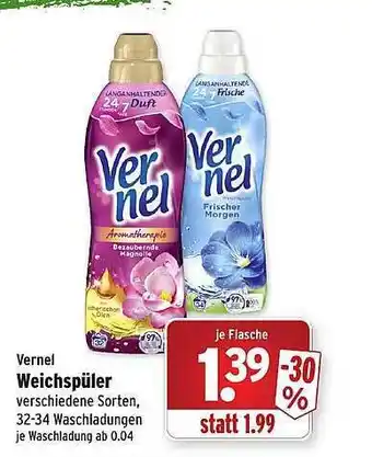 Wasgau Vernel weichspüler Angebot