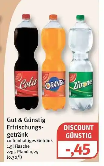 Feneberg Gut & günstig erfrischungs getränk Angebot