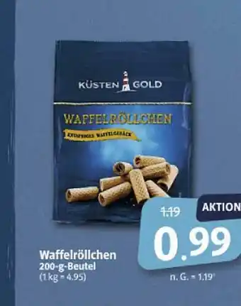 Markant Markt Waffelröllchen küstengold Angebot