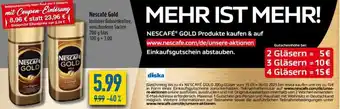 diska Nescafé Gold 200 g Glas Angebot