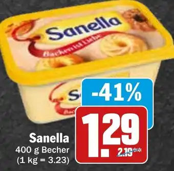 Hit Sanella 400 g Becher Angebot