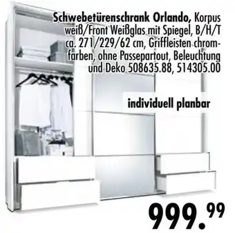 Möbel Boss Schwebetürenschrank Orlando Angebot