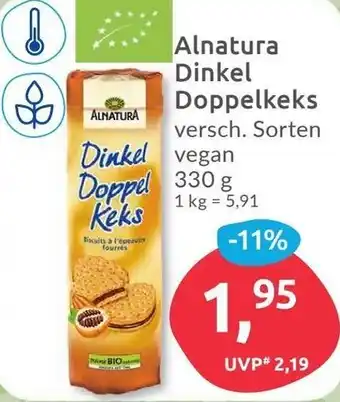 Budni Alnatura Dinkel Doppelkeks 330 g Angebot