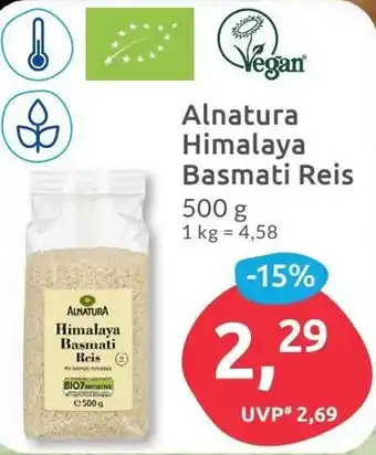 Budni Alnatura Himalaya Basmati Reis 500 g Angebot