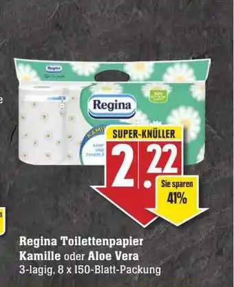 Scheck-in-Center Regina toilettenpapier kamille oder aloe vera Angebot