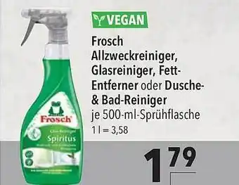 CITTI Markt Frosch allzweckreiniger glasreiniger, fett entferner oder dusche & bad reiniger Angebot