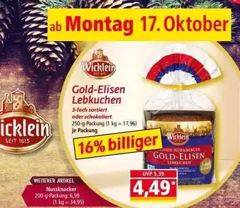 Norma Wicklein gold-elisen lebkuchen Angebot