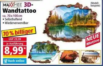 Norma Maxxmee 3d-wandtattoo Angebot