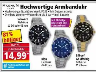 Norma Hochwertige armbanduhr magnum Angebot