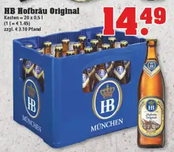 trinkgut HB Hofbräu Original 20x0,5L Angebot