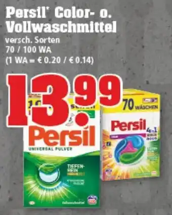 trinkgut Persil Color o. Vollwaschmittel Angebot