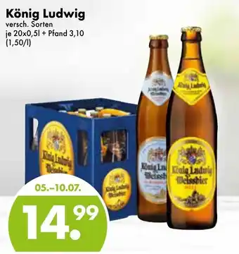 Trink und Spare König Ludwig 20x0,5L Angebot