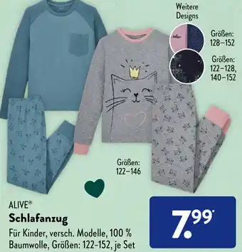 Aldi Süd Alive Schlafanzug Angebot