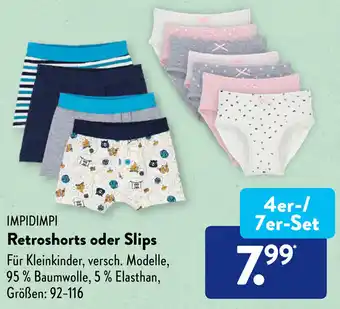 Aldi Süd Impidimpi Retroshorts oder Slips Angebot