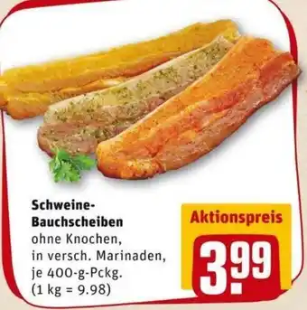 REWE PETZ Schweine Bauchscheiben 400g Angebot