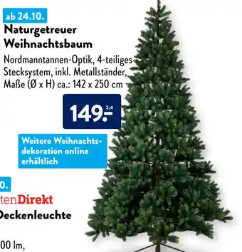 Aldi Süd Naturgetreuer Weihnachtsbaum Angebot