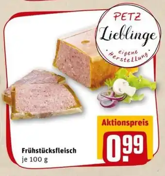 REWE PETZ Frühstücksfleisch 100g Angebot