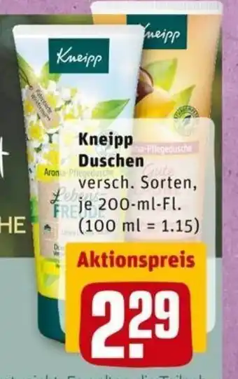 REWE PETZ Kneipp Duschen 200ml Angebot