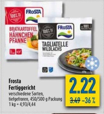 diska Frosta Fertiggericht 450/500g Angebot