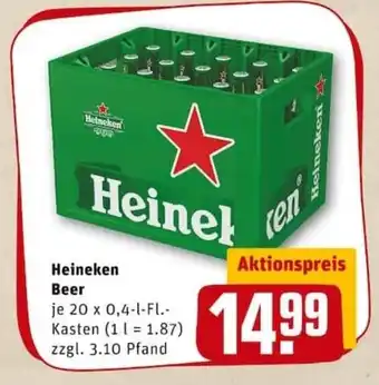 REWE PETZ Heineken Beer 20x0,4L Angebot