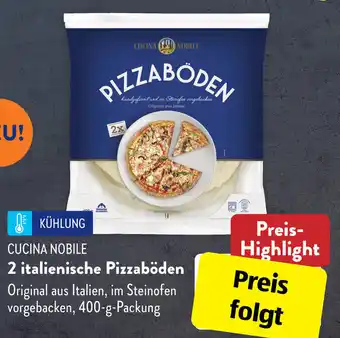 Aldi Süd Cucina Nobile 2 Italienische Pizzaböden 400 g Packung Angebot