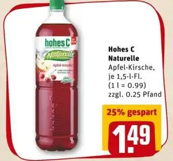 REWE PETZ Hohes C Naturelle 1,5L Angebot