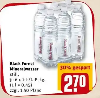 REWE PETZ Black Forest Mineralwasser 6x1L Angebot