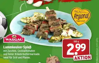 Wasgau Lammkeulen Spieß 100g Angebot