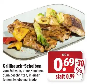 Wasgau Grillbauch Scheiben 100g Angebot