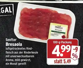 Wasgau Senfter Bresaola 100g Angebot