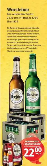 Getränke Hoffmann Warsteiner Angebot