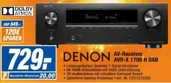 expert Techno Land Denon AV-Receiver AVR-X 1700 H DAB Angebot