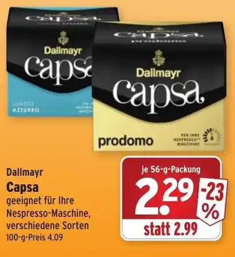 Wasgau Dallmayr Capsa 56g Angebot