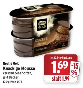 Wasgau Nestlé Gold Knackige Mousse 228g Angebot