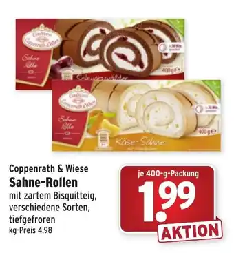 Wasgau Coppenrath & Wiese Sahne Rollen 400g Angebot