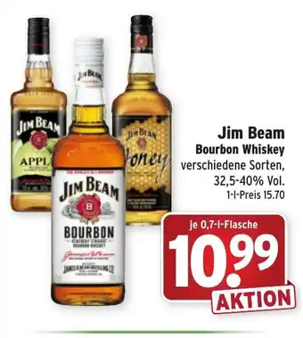 Wasgau Jim Beam Bourbon Whiskey 0,7L Angebot