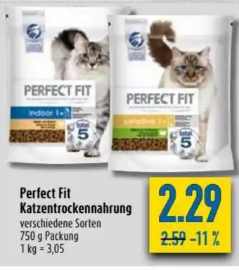 diska Perfect Fit Katzentrockennahrung  750g Angebot