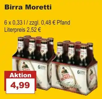 Bilgro Birra Moretti 6x0,33L Angebot