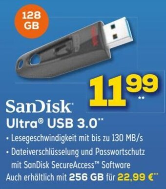 Euronics SanDisk Ultra USB 3.0 128 GB Angebot