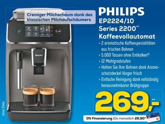 Euronics Philips EP2224/10 Series 2200 Kaffeevollautomat Angebot