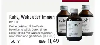 Superbiomarkt Ruhe, wohl oder immun kruut Angebot