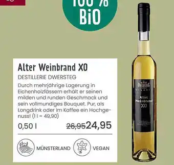 Superbiomarkt Alter weinbrand xo destillerie dwersteg Angebot