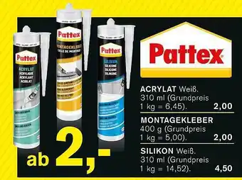 KODi Pattex acrylat,montagekleber,silikon Angebot