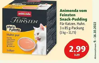 Fressnapf Animonda vom feinsten snack-pudding Angebot