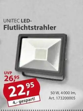 Sonderpreis Baumarkt Unitec led-flutlichtstrahler Angebot