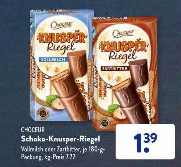 Choceur schokoknusperriegel Angebot bei Aldi Süd